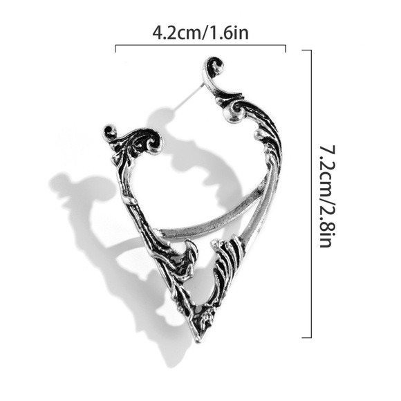Antique Elf Ear Cuff, Elf Ears, Elf Ear Wraps, piercing - Picture 9 of 12